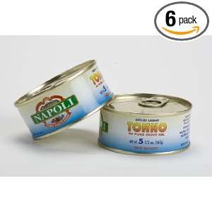 Napoli Tonno in Olive Oil 5.5oz (Pack of 6)  Grocery 