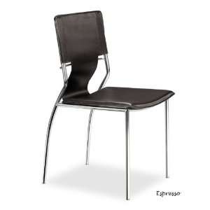  Zuo Trafico Dining Chair Set of 4   Espresso