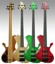 Spear S2 TRD Bass Guitar Trans Satin Red 4 String NEW  
