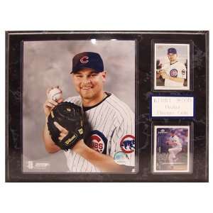 MLB Cubs Kerry Woods 2 Card Plaque