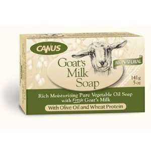Canus Goats Milk Rich Pure Moisturizing Soap Olive Oil and Wheat   1 