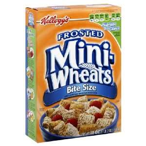 Kelloggs Frosted Mini Wheats Bite Size Cereal, 18 oz (Pack of 6 