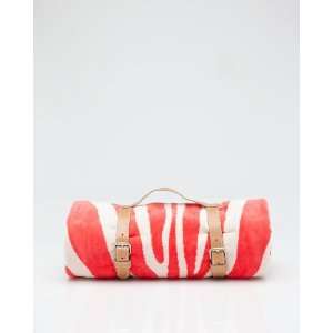  Maslin & Co Zebra Towel In Coral 