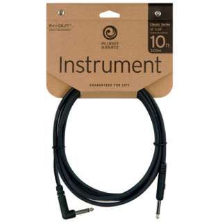PLANET WAVES 10 ft Classic Series 1/4 Instrument Cable w. Right Angle 
