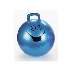  Blue Goofy Smiley Face Hopper Hopping Ball Kids Toy Toys 