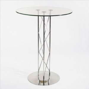  Bundle 72 Trave 32 Bar Table with Chrome Finish