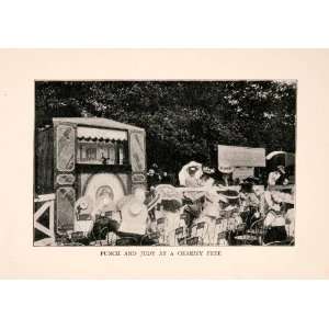  1905 Print Punch Judy Charity Fete Children Crowd State 