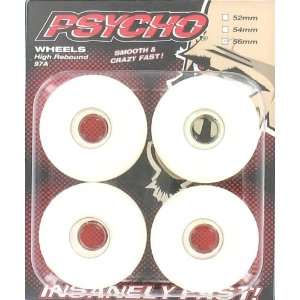 Psycho Skate 56mm 97a Skateboard Wheels (Set of 4) Sports 