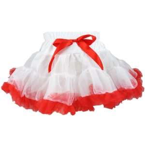    White & Red Petticoat Style Tutu Size X Small Toys & Games