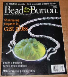 BEAD & BUTTON Magazine jewelry beading August 1999  