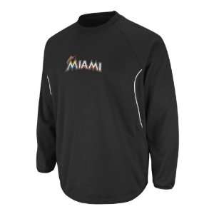  Majestic Miami Marlins Therma Base Tech Fleece Sports 