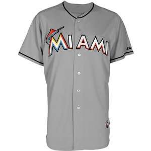   Johnson #55 Miami Marlins Adult Road Authentic Cool Base Jersey (Grey