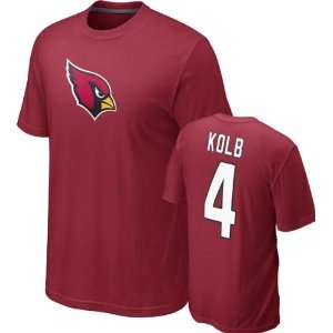  Kevin Kolb #4 Red Nike Arizona Cardinals Name & Number T 