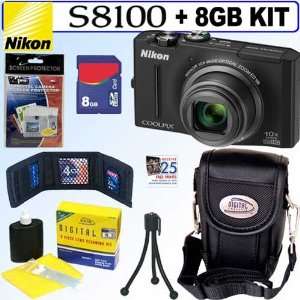  Nikon Coolpix S8100 12.1 MP CMOS Digital Camera (Black 