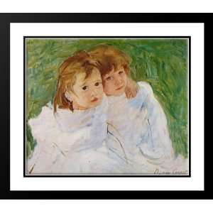  Cassatt, Mary, 32x28 Framed and Double Matted The Sisters 