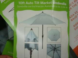Sunbrella 10ft Auto Tilt Market Umbrella Fabric Top  