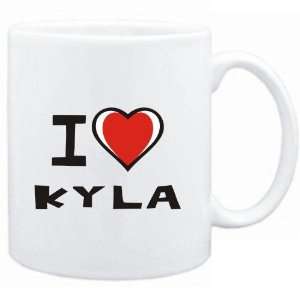  Mug White I love Kyla  Female Names