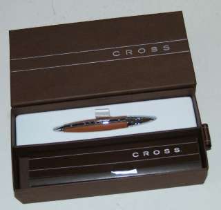 Cross Autocross pen Toffee leather new in original Box  