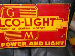 Old AC Delco General Motors GMC GM Tin Auto Dealer Garage Station Sign 