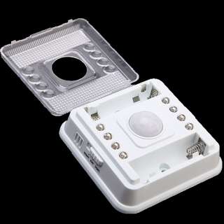 White 8 LED Light Lamp PIR Auto Sensor Motion Detector bulb  