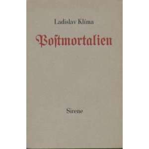  Postmortalien. Ladislav Klima Books
