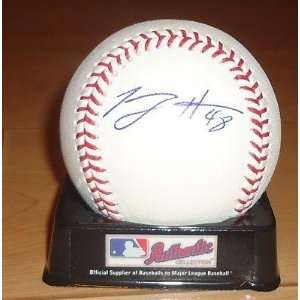 Tommy Hanson Signed Ball   OML * * W COA   Autographed Baseballs