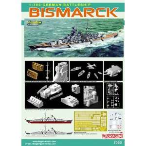  Bismarck German Battleship w/Photo Etched 1 700 Dragon 