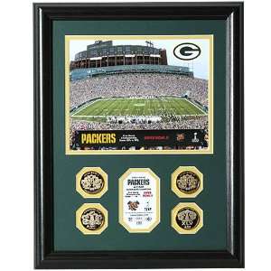   Champs Lambeau Field Photomint w/ Four 24kt Coins