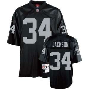 Bo Jackson Raiders Black Reebok Premier Jersey  Sports 