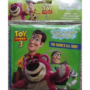   Toy Story 3 Scrub Bubble Bath Book ~ The Gangs All Here Toys