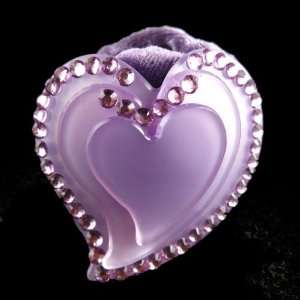  Heart Shaped Hair Ring   Light Purple Health & Personal 