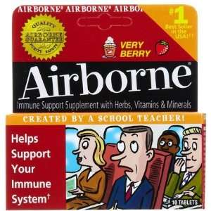  Airborne Effervescent Health Formula Tablets Very Berry 10 