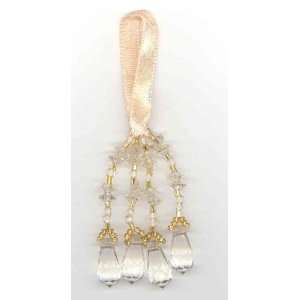 Beaded Tassel Crystal Gold By The Each