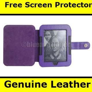 Nook 2 2nd Simple Touch True Leather Cover Case PUR 661799618472 