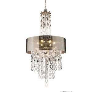  Parisienne 6 Light Pendant In A Silver Leaf Finish