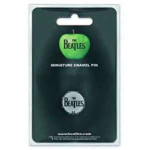  Beatles Mini Pin Badge   Drumhead Logo Musical 