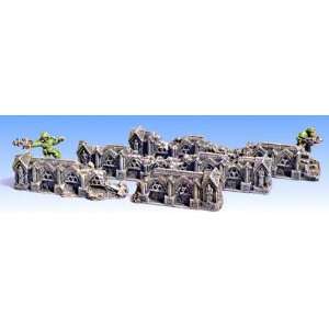   Fantasy Terrain   Cathedrals Ruined Gothic Walls Toys & Games
