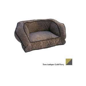   Contemporary Pet Sofa, Large, Toro Antique Gold/Navy