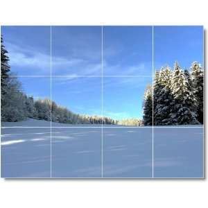  Winter Picture Mural Tile W120  24x32 using (12) 8x8 
