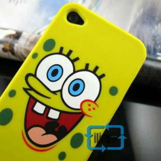SpongeBob Silicone Back Case For iPhone 4 4G 4th #A644  