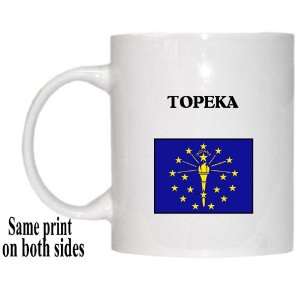  US State Flag   TOPEKA, Indiana (IN) Mug 