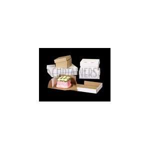   12 x 5 1 Piece White Kraft Corrugated Bakery Box 50 CT
