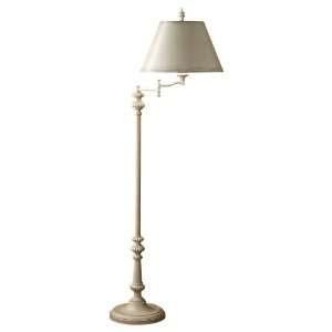     Swing Arm Floor Lamp   Bedpost White   FL6264BPW