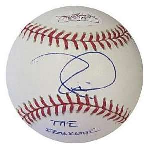 Autographed Tim Lincecum Ball   inscribed The Franchise 