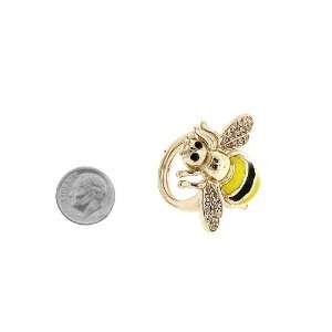  Fashion Jewelry ~Adjustable Bee Accented with Crystals 