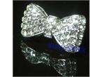 LARGE CRYSTAL HELLO KITTY BOW ADJUSTABLE RING A70  