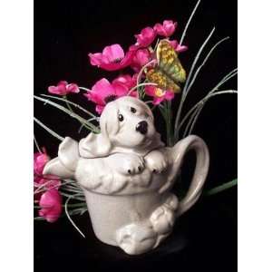  Quarry Critters   Stoneware Dog Tea Pot