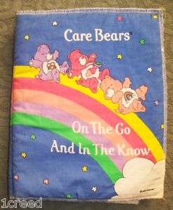 Care Bears On The Go Padded Storybook 1992 Baby Childs Vintage  