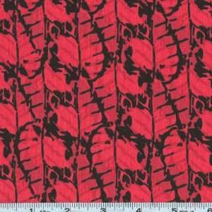   Leaves Red Fabric By The Yard mark_lipinski Arts, Crafts & Sewing