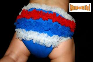 Baby Cloth Diaper Cover/Ruffles/Petti Bloomer PATRIOTIC  